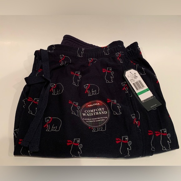 Nautica Soft Pajamas PJs Bottoms Pants Polar Bears - Picture 2 of 7